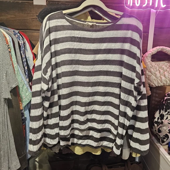 Eileen Fisher Organic Linen Dolman Sleeve Boxy Cozy Prarie CabinCore Top - Picture 5 of 16